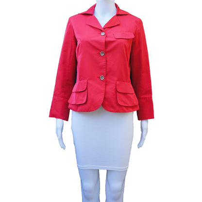 LIDA BADAY RED BLAZER - leefluxury.com