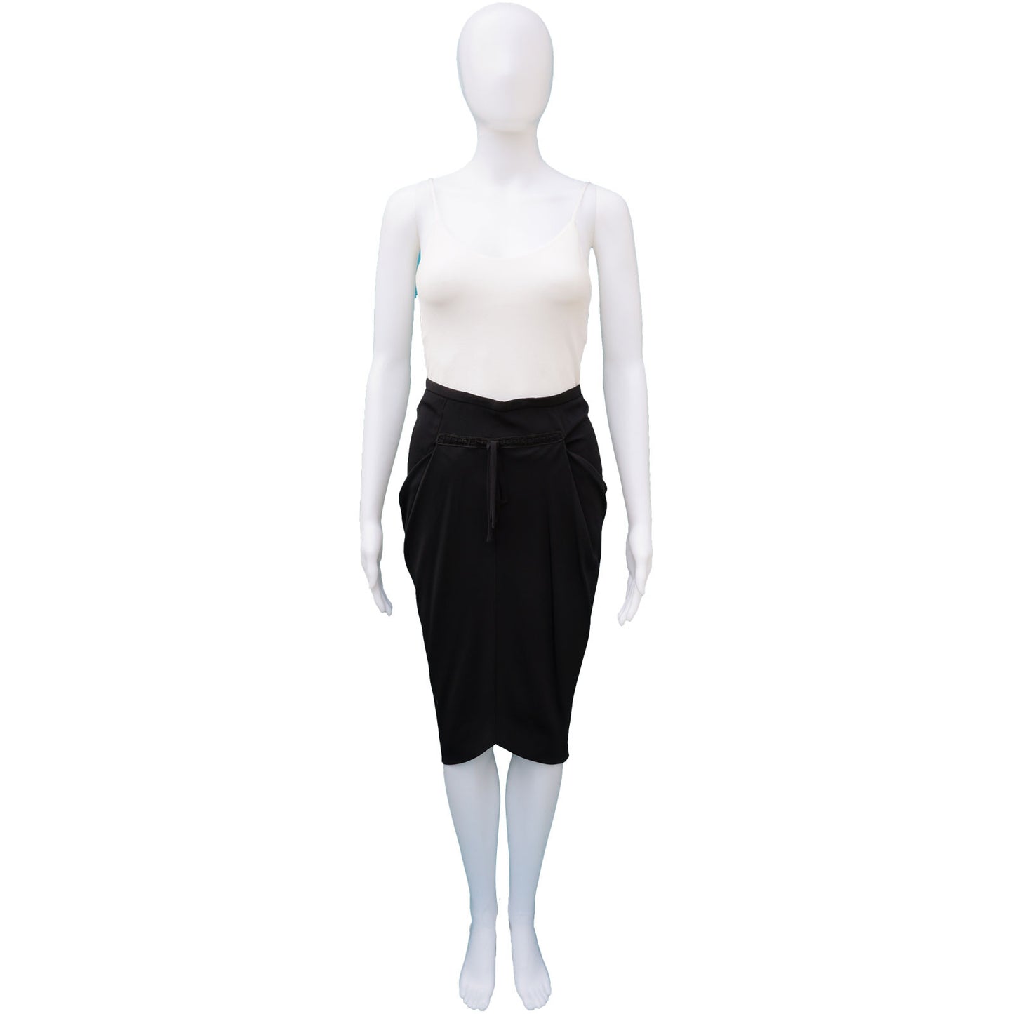 MOSCHINO ASYMMETRICAL JERSEY SKIRT - leefluxury.com